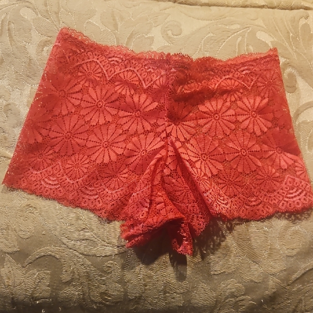 Dark Pink Lace Women's Boxers